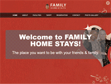 Tablet Screenshot of familyhomestays.com